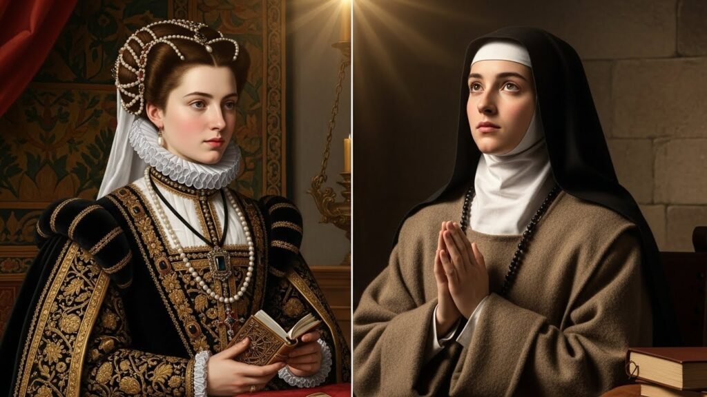 Quem foi Santa Teresa D'ávila? A História, o Êxtase e o Legado da Doutora da Igreja 1 Representação histórica de Quem foi Santa Teresa D'ávila em sua juventude na Espanha