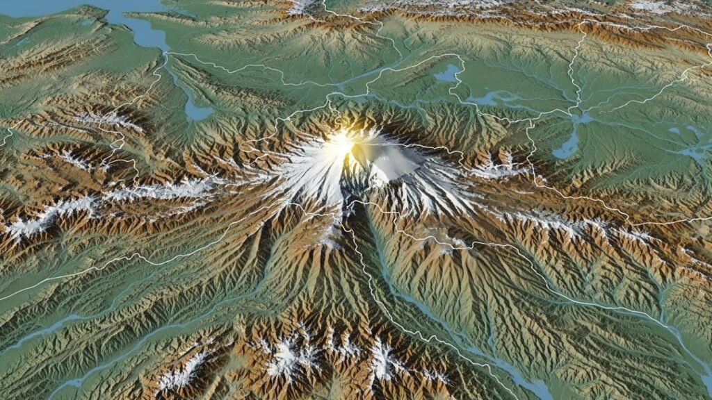 A História da Arca de Noé: Entre a Fé, a Arqueologia e os Mistérios do Dilúvio 4 Localização geográfica de onde está a arca de Noé nas montanhas de Urartu.