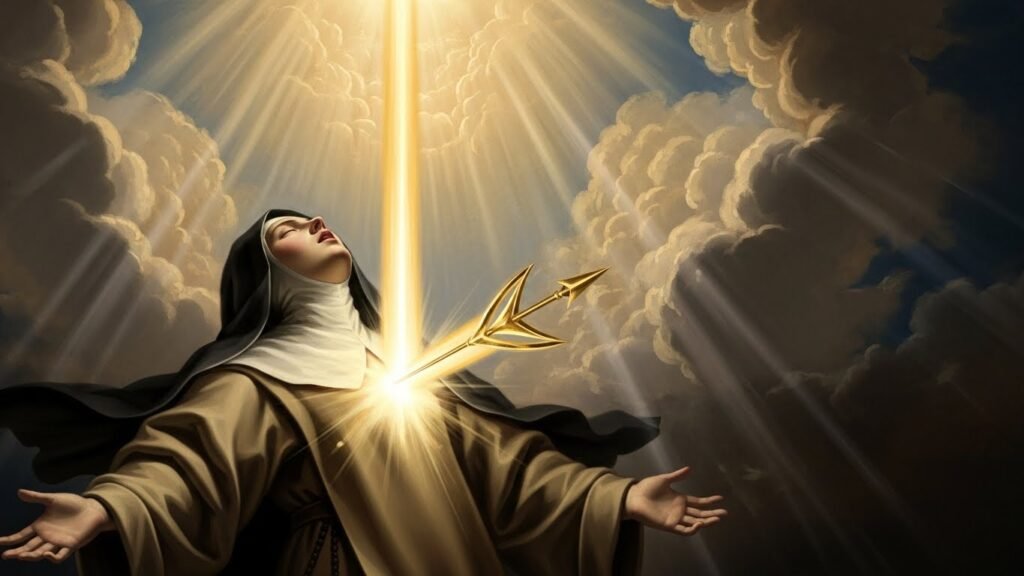 Quem foi Santa Teresa D'ávila? A História, o Êxtase e o Legado da Doutora da Igreja 3 Representação artística sobre o êxtase de santa teresa e a união com o divino