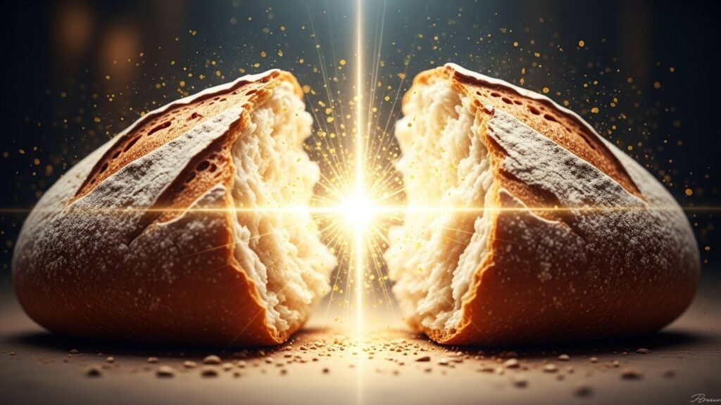 O simbolismo espiritual por trás do milagre de jesus multiplicação dos pães e peixes.