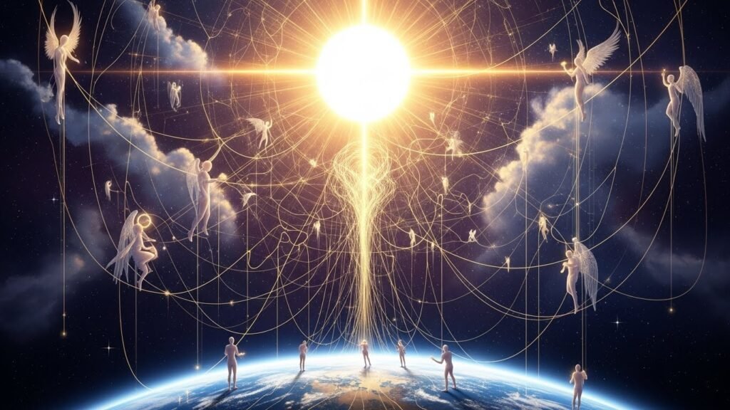 Por que os católicos rezam para os santos? 4 Metáfora visual de como Deus comunica as orações aos santos no céu